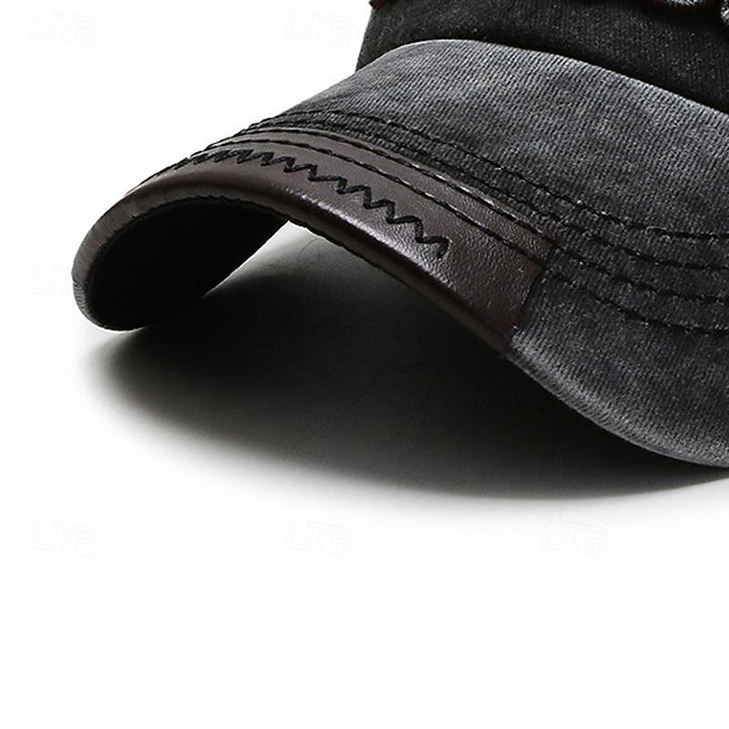 Herre Baseballcaps Solhatt Trucker Hat Svart Navyblå Bomull Broderi Årgang Mote Fritid Gate Daglig Bokstaver Justerbare Solkrem Pustende 2026 - $13.49 –P10