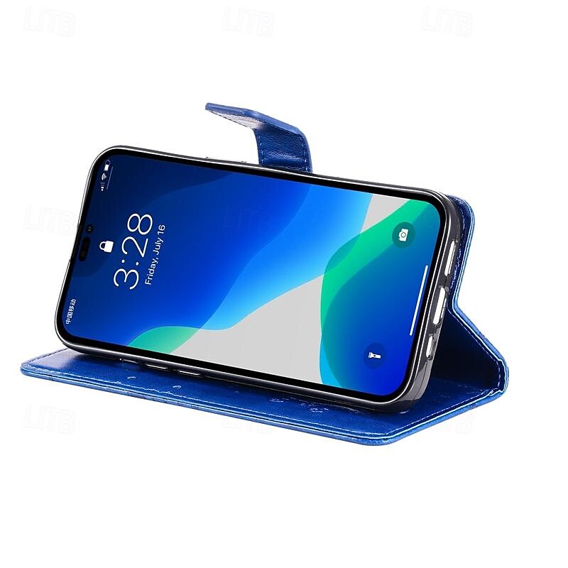2025年 iPhone 16e用の電話ケース iPhone 16 iPhone 15 Pro Max iPhone 14 13 12 11 Pro Max Plus Mini SE 財布ケース 磁石フルボディ保護 ウォレットストラップ バタフライ TPU PUレザー コレクション – $17.99 –P8