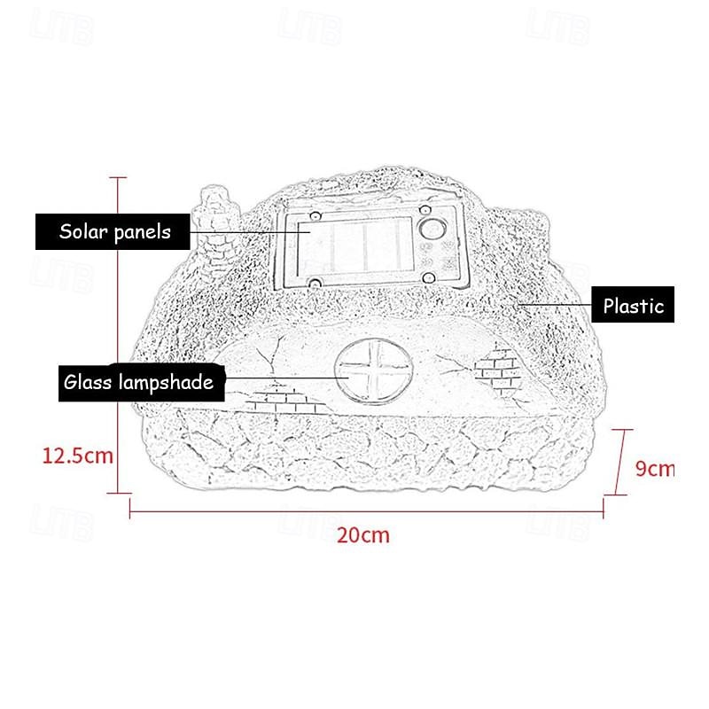 2026年 ソーラーガーデン像ライト、妖精の庭小屋、庭、芝生、庭の芸術装飾、新築祝いのギフト用の樹脂製装飾ライト  コレクション – $32.99 –P8