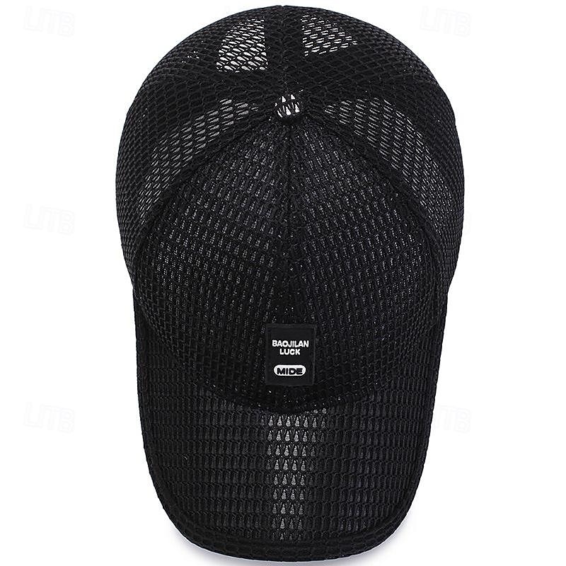 Herre Baseballcaps Solhatt Trucker Hat Svart Blå polyester Netting Mote Fritid Gate Daglig عادي Justerbare Solkrem Pustende 2025 - $7.99 –P7