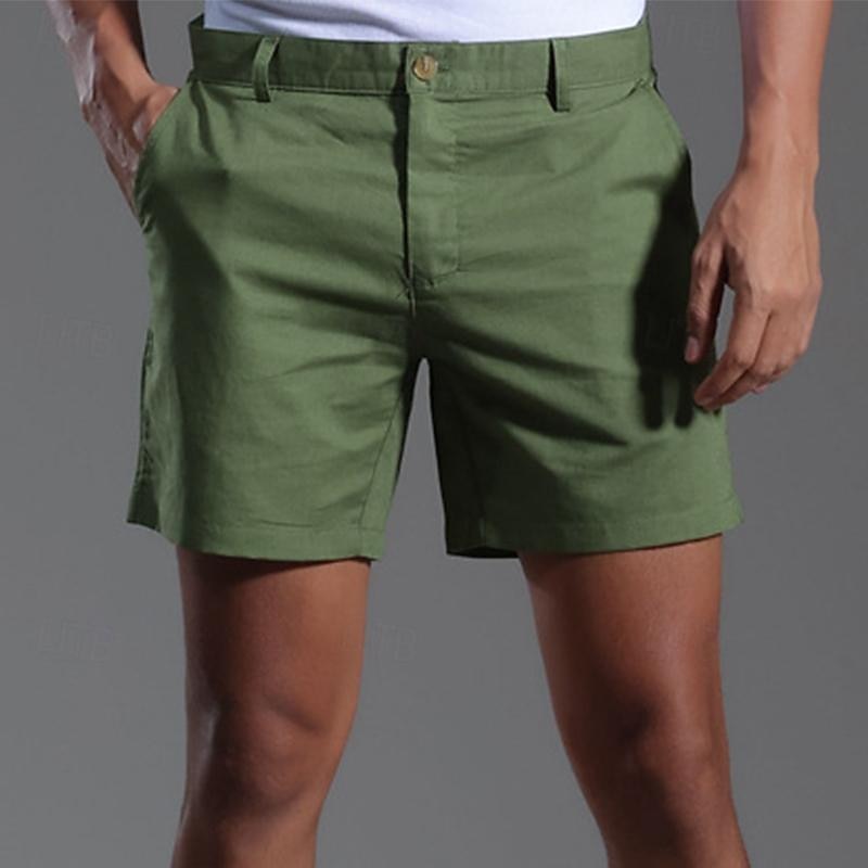 Per uomo Shorts Shorts di Lino Pantaloncini Estivi Tasca Frontale Tinta unica Comodità Traspirante Corto Casuale Quotidiano Vacanza Moda Nero Bianco Inelastico del 2026 a $20.99 –P15