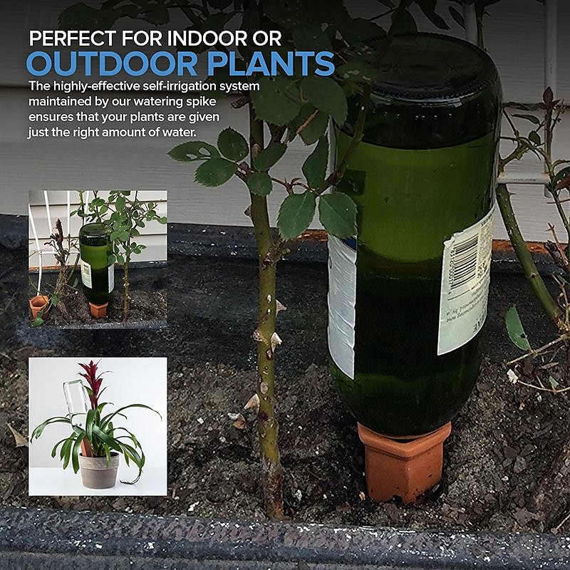 4 Pack Plant Watering Devices Terracotta Vacation Plant Waterer Wine Bottle Watering Stakes Slow Release Plant Watering Spikes Perfect Self Watering Devices for Indoor Outdoor Plants 2025 - $25.99 –P7