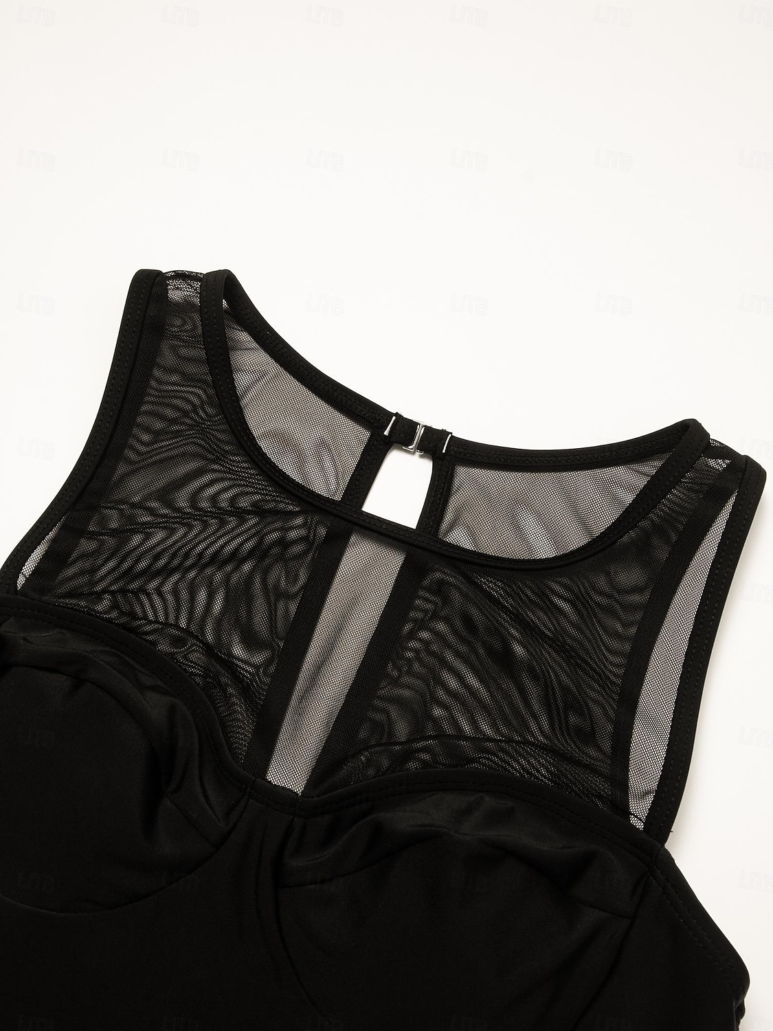 2026年 女性用 スイムウェア ワンピース 水着 単色/無地 ブラック ラウンド 水着 ビーチスタイル  コレクション – $59.99 –P10