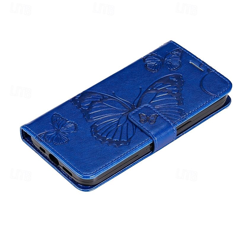 2025年 iPhone 16e用の電話ケース iPhone 16 iPhone 15 Pro Max iPhone 14 13 12 11 Pro Max Plus Mini SE 財布ケース 磁石フルボディ保護 ウォレットストラップ バタフライ TPU PUレザー コレクション – $17.99 –P9