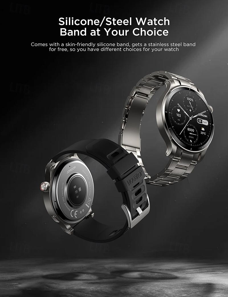 Joyroom JR-FV1 Smart Watch 1.43 inch Smartwatch Fitness Running Watch Bluetooth Pedometer Call Reminder Fitness Tracker Compatible with Android iOS Women Men Long Standby Hands-Free Calls Waterproof 2025 - $97.99 –P4