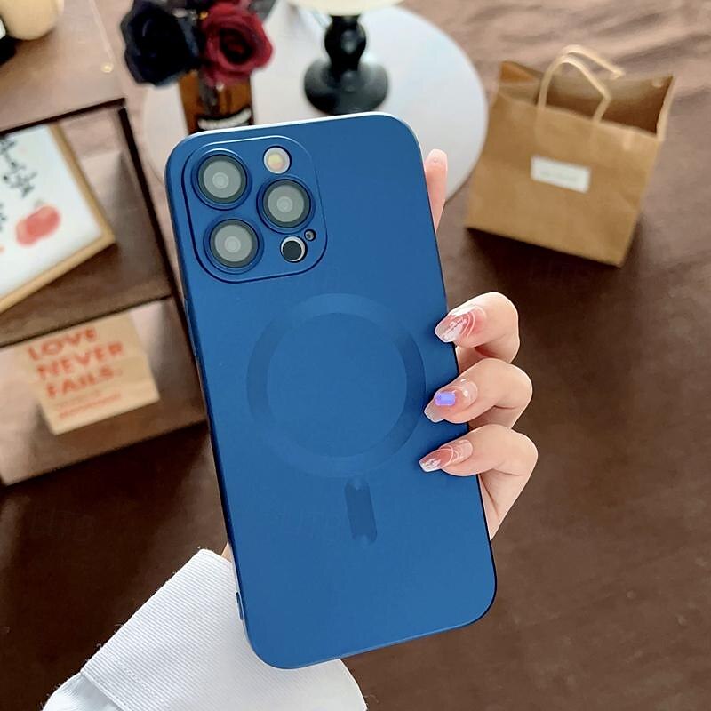 телефон Кейс для Назначение айфон 16 Айфон 15 Про Макс Плюс iPhone 14 13 12 11 Pro Max Plus Кейс на заднюю панель Поддержка беспроводной зарядки Защита от удара ТПУ Покрытие 2025 - $11.99 –P2
