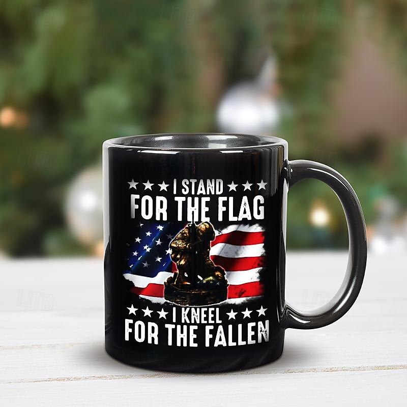Coffee Mug 3D Print for Veterans Day,Black Mug Independence Day Black Mug For Memorial Day/The Fourth of July 2025 - $15.49 –P3