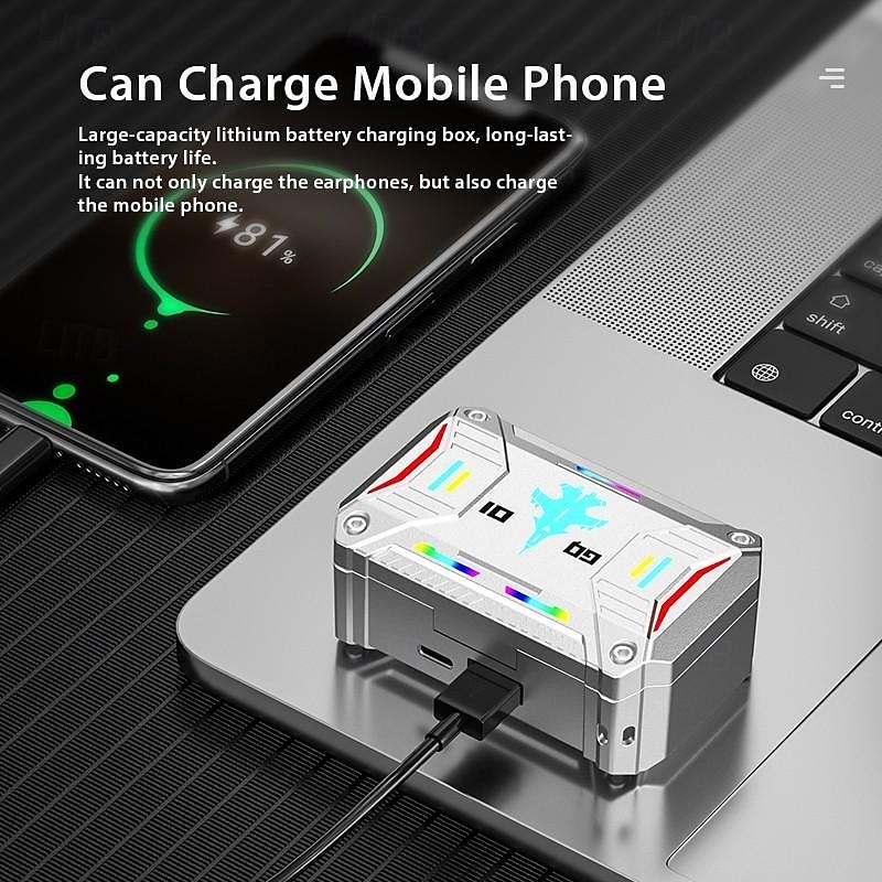 9D Stereo Bluetooth Headset with Atmosphere Light TWS Wireless Bluetooth5.3 Earbuds Waterproof Sport Headphones Touch Control Noise Cancelling in Ear Earphones with Charging Case 2025 - $19.99 –P9