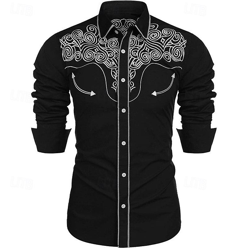 Clásico Retro Antiguo siglo 18 Blusa / Falda Vaquero del oeste Disfraz Hombre Mascarada Uso Diario Despedida de Soltera Adulto Camisas 2026 - $26.99 –P3