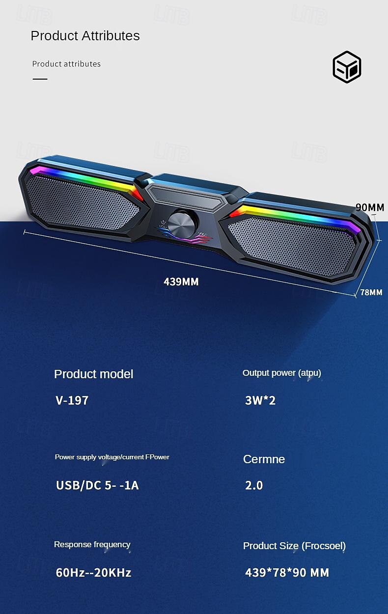 Wireless bluetooth speaker multimedia computer speaker RGB wired subwoofer sound bar suitable for PC notebook desktop speakers 2025 - $38.99 –P10