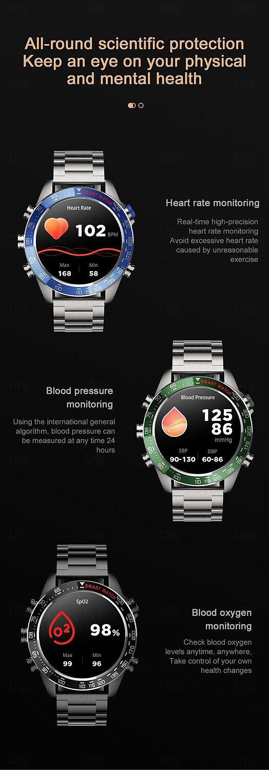 696 CT11 Montre intelligente 1.43 pouce Smartwatch Montre Connectée Bluetooth ECG + PPG Podomètre Rappel d'Appel Compatible avec Android iOS Femme Hommes Mode Mains-Libres Rappel de Message IP 67 de 2025 ? $63.99 –P13