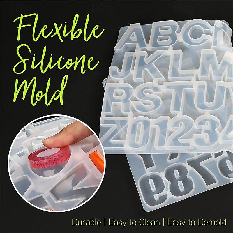 goutte à goutte adhésif pendentif miroir moule en silicone bricolage résine époxy clé pendentif outil lettre silicone moule de 2025 ? $46.99 –P15