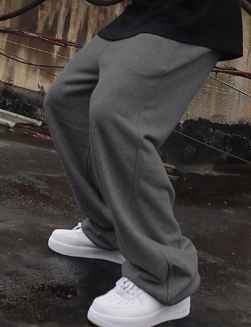 Men's Sweatpants Joggers Trousers Straight Leg Sweatpants Pocket Drawstring Elastic Waist Plain Comfort Breathable Outdoor Daily Going out Fashion Casual Black Navy Blue 2026 - $18.99 –P9