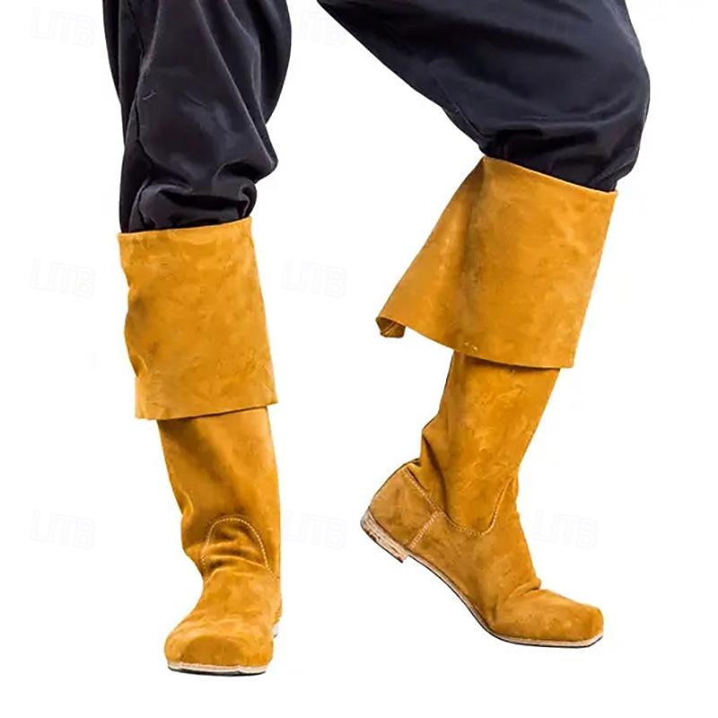 Rétro Vintage Médiéval Renaissance Chaussures Bottes jazz plates Pirate Chevalier Viking Croisé Déguisement Homme Femmes Unisexe Pirate Mascarade Événement / Fête Mascarade Adulte Chaussures de 2026 ? $71.99 –P10