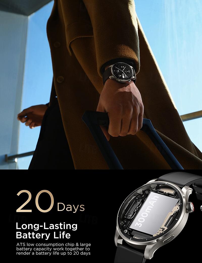 Joyroom JR-FV1 Smart Watch 1.43 inch Smartwatch Fitness Running Watch Bluetooth Pedometer Call Reminder Fitness Tracker Compatible with Android iOS Women Men Long Standby Hands-Free Calls Waterproof 2025 - $97.99 –P5