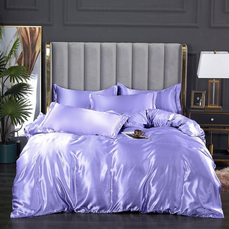 Set copripiumino rinfrescante 3 pezzi lenzuolo rinfrescante set biancheria da letto in raso di seta di lusso con più colori set copripiumino morbido tinta unita 1 copripiumino 2 federe del 2025 a $37.99 –P10