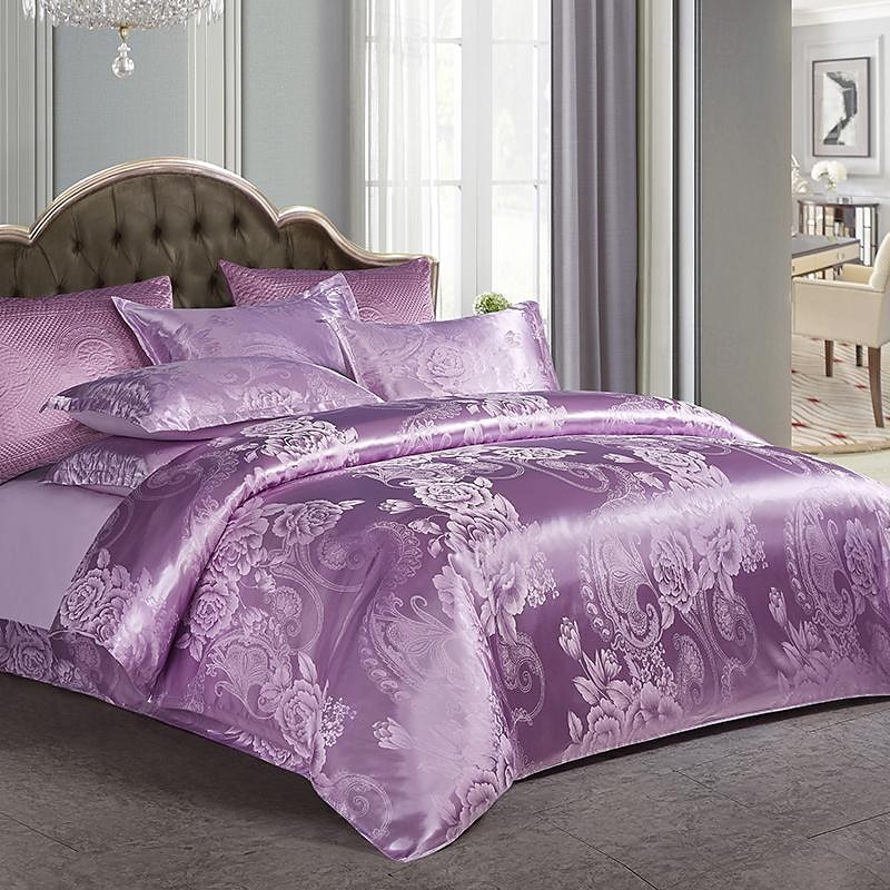 3 stk kjølende dynetrekk elegant damast stoff jacquard dynetrekk sett 3-delt dynetrekk sateng sengetøy sett fullt dynetrekk putevar(1 dynetrekk 2 putevar) 2025 - $68.99 –P14
