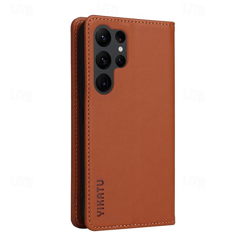 Phone Case For Samsung Galaxy S24 S23 S22 S21 S20 Ultra Plus FE A54 A34 A14 Note 20 10 S25 Ultra Wallet Case Magnetic Full Body Protective Kickstand Retro TPU PU Leather 2025 - $17.99 –P13