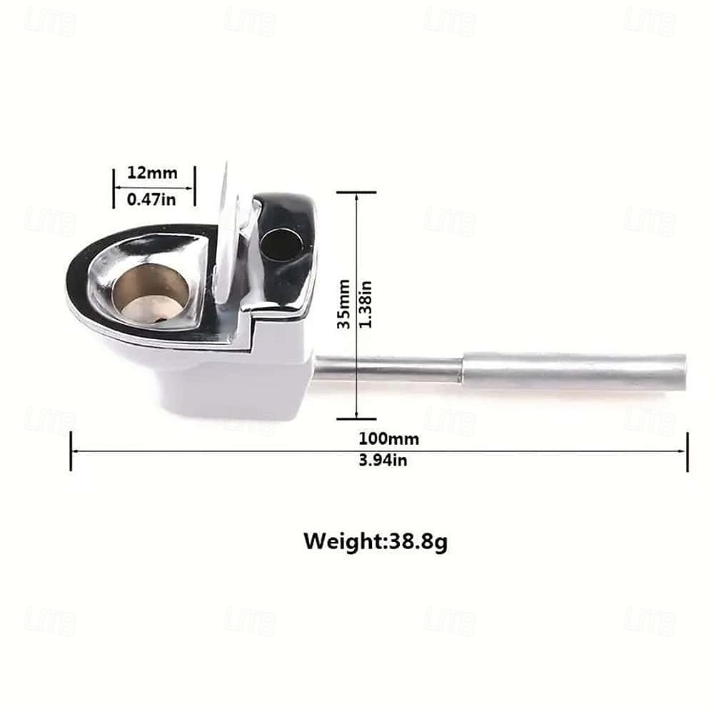 Pipa portatile in ceramica a forma di wc per tabacco del 2025 a $6.99 –P1
