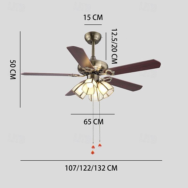 3-Light 4-Light 107 cm Enkelt design Takvifte Metall Glass Messing galvanisert Moderne Nordisk stil 110-120V 220-240V 2026 - $466.59 –P1