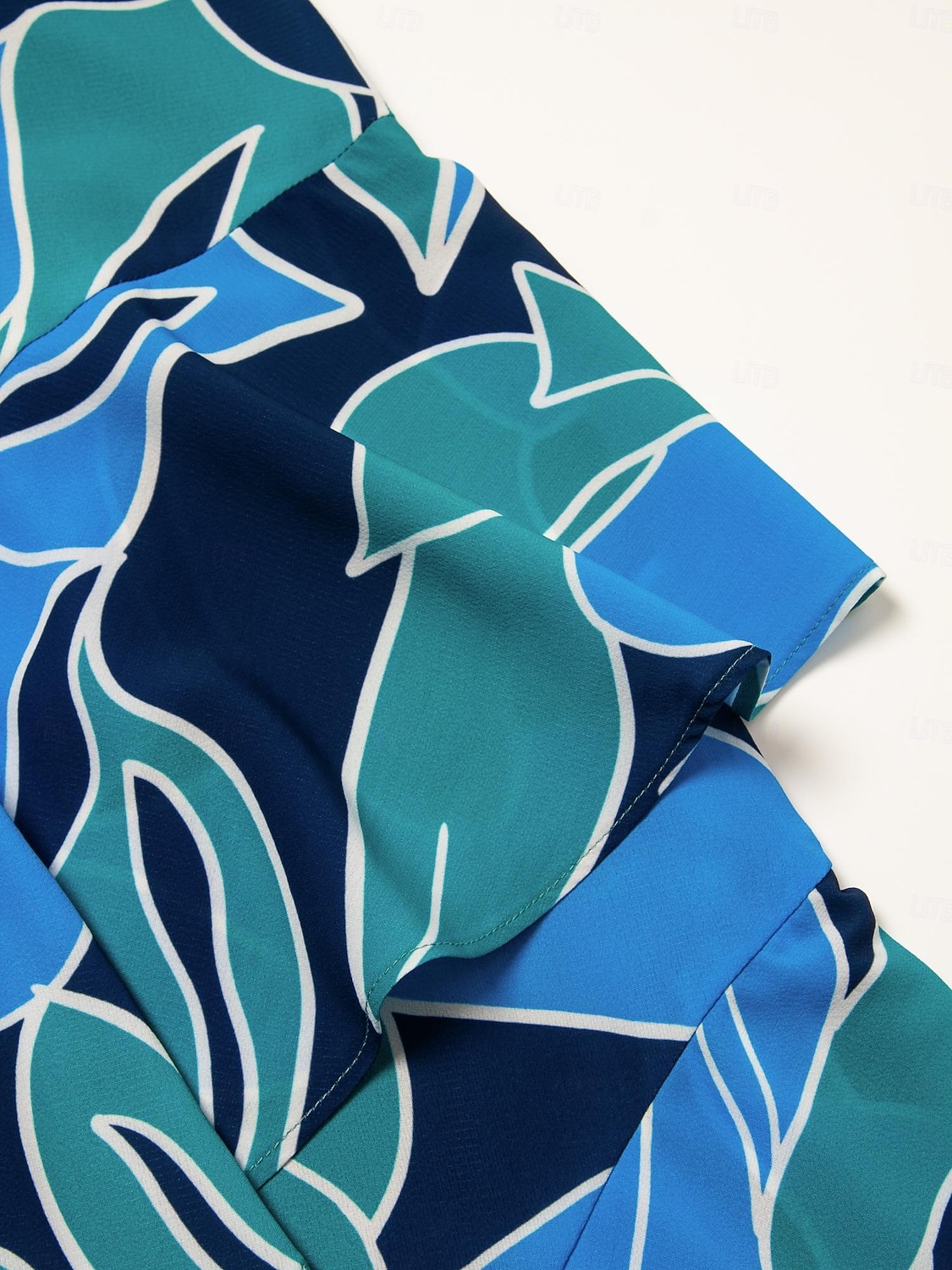 Per donna Vestito in Chiffon Abito maxi Blu Viola Senza Maniche Floreale Volant Stampa Primavera & Estate Il giro Abito a Fantasia XS S M del 2025 a $86.99 –P16