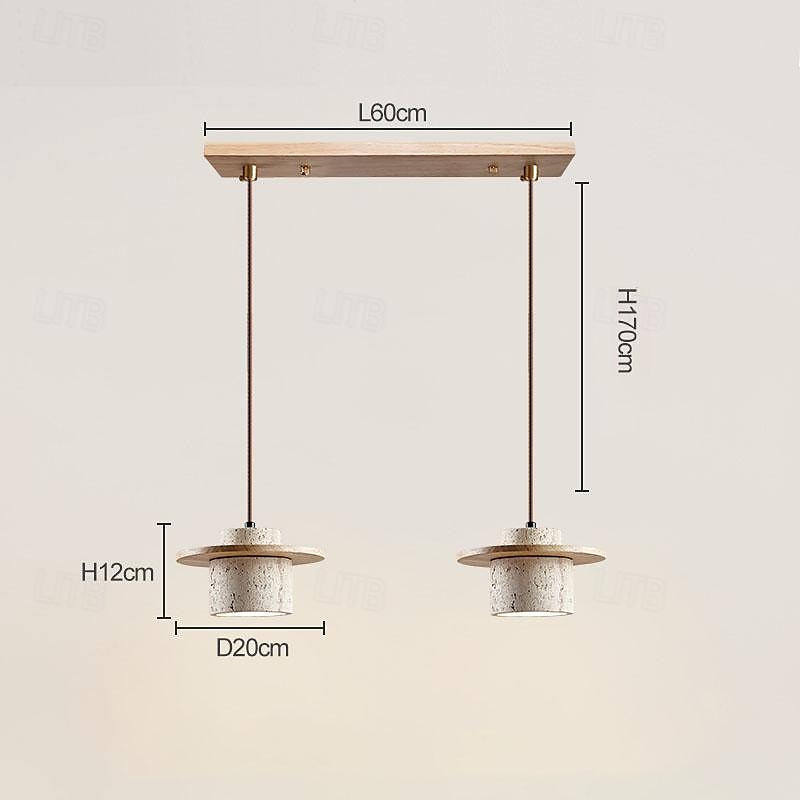 Natural Stone Shade Pendant Light Japanese Wabi Sabi Hanging Lamp with E27 Base Bedside Restaurant Kitchen Aisle Bar Club Suspension Lamp 2025 - $153.99 –P5