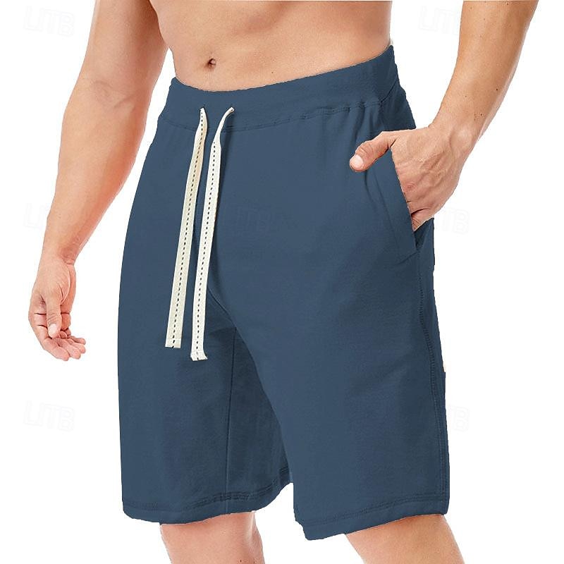 Bărbați Pantaloni scurți de sudoare Pantaloni Scurți Pantaloni scurți de vară Pantaloni scurți de plajă Buzunar Cordon Talie elastică Simplu Confort Respirabil Scurt Concediu Vacanță Plajă Sport Modă 2026 - $13.49 –P5