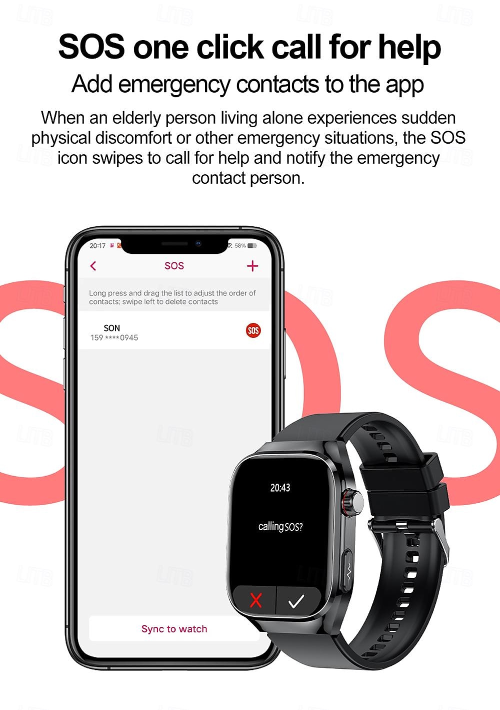 iMosi TK16 Smart Watch 2.04 inch Smartwatch Fitness Running Watch Bluetooth ECG+PPG Temperature Monitoring Pedometer Compatible with Android iOS Women Men Long Standby Hands-Free Calls Waterproof IP68 2025 - $83.19 –P14