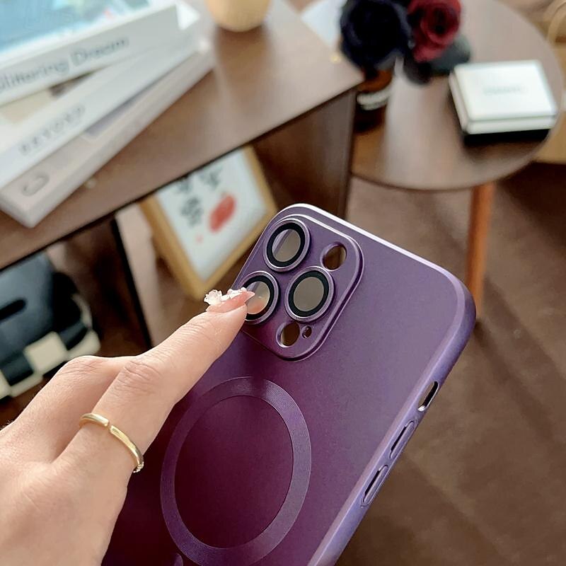 телефон Кейс для Назначение айфон 16 Айфон 15 Про Макс Плюс iPhone 14 13 12 11 Pro Max Plus Кейс на заднюю панель Поддержка беспроводной зарядки Защита от удара ТПУ Покрытие 2025 - $11.99 –P13