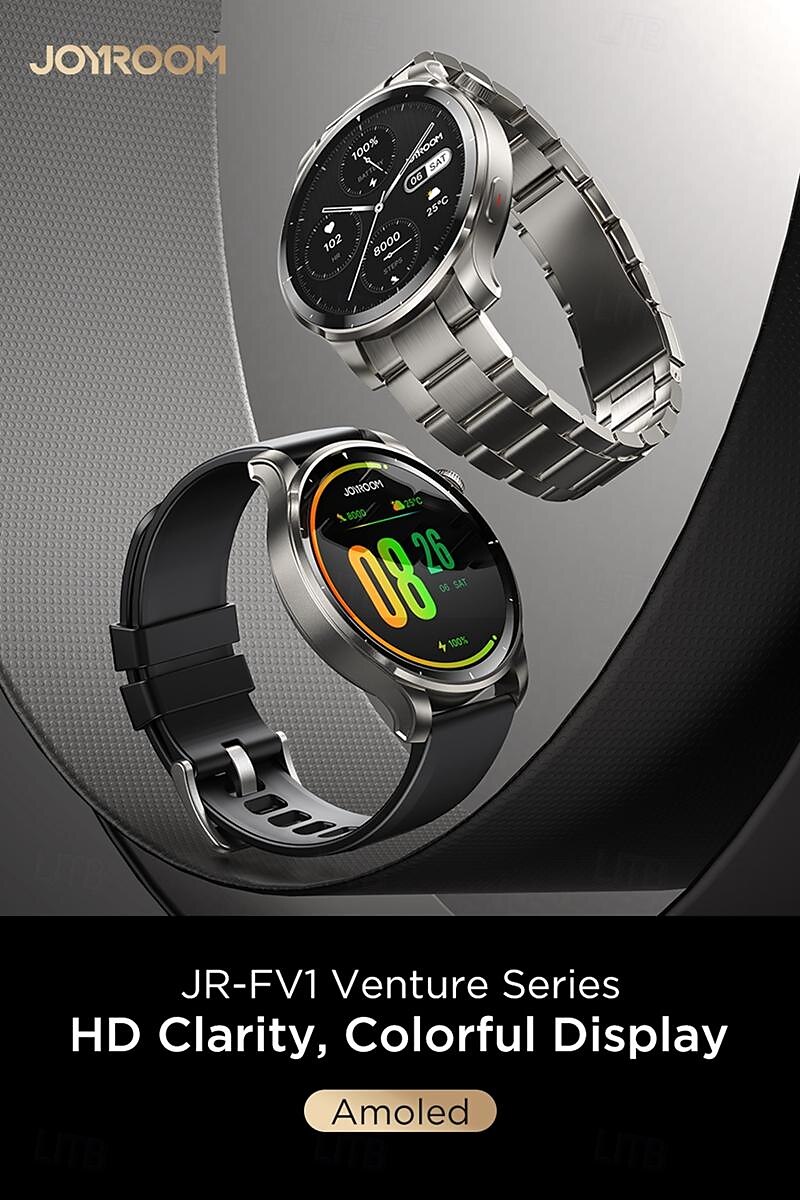 Joyroom JR-FV1 Smart Watch 1.43 inch Smartwatch Fitness Running Watch Bluetooth Pedometer Call Reminder Fitness Tracker Compatible with Android iOS Women Men Long Standby Hands-Free Calls Waterproof 2025 - $97.99 –P2
