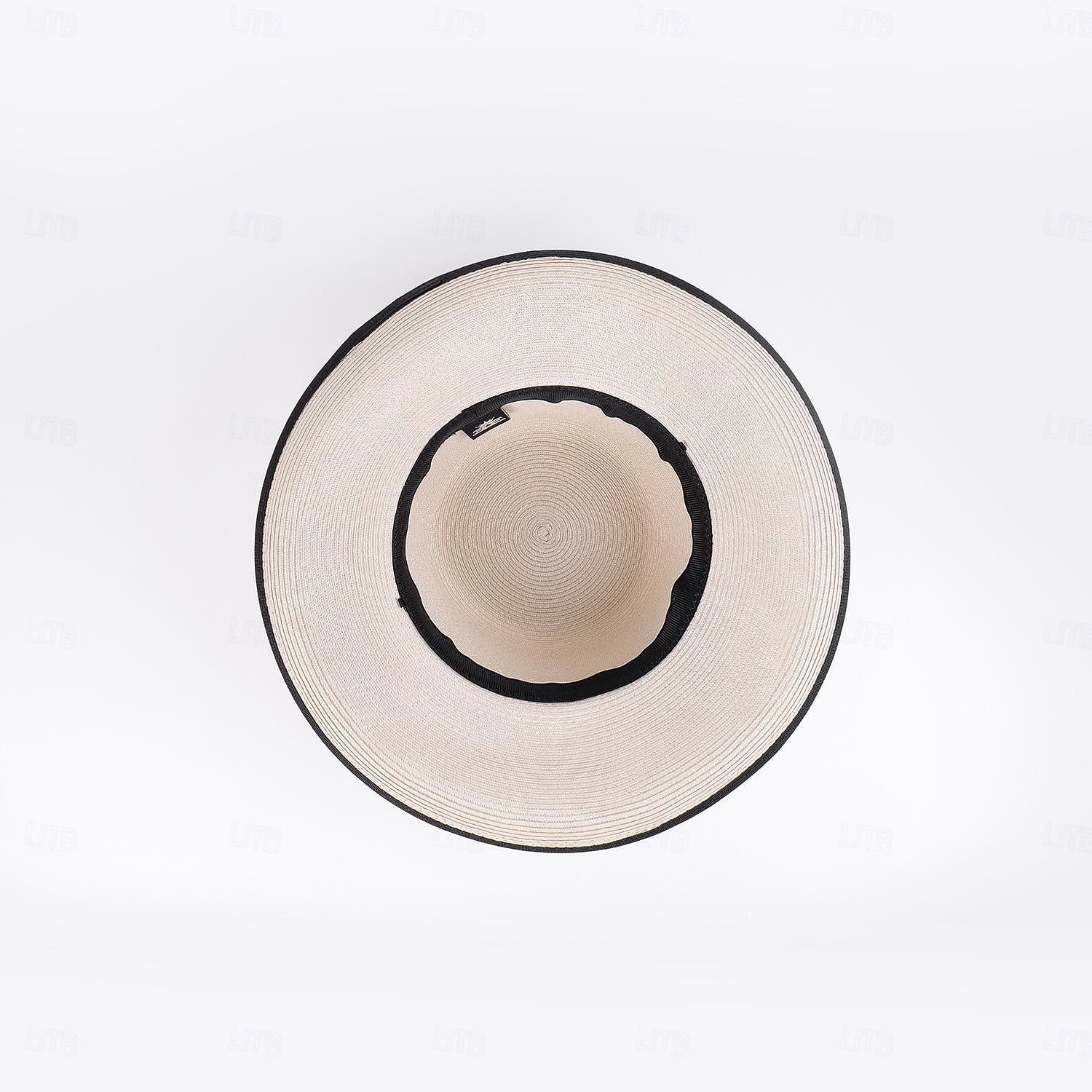 Hats Fiber Bucket Hat Floppy Hat Straw Hat Wedding Tea Party Elegant Wedding With Bowknot Ribbons Headpiece Headwear 2026 - $36.99 –P11