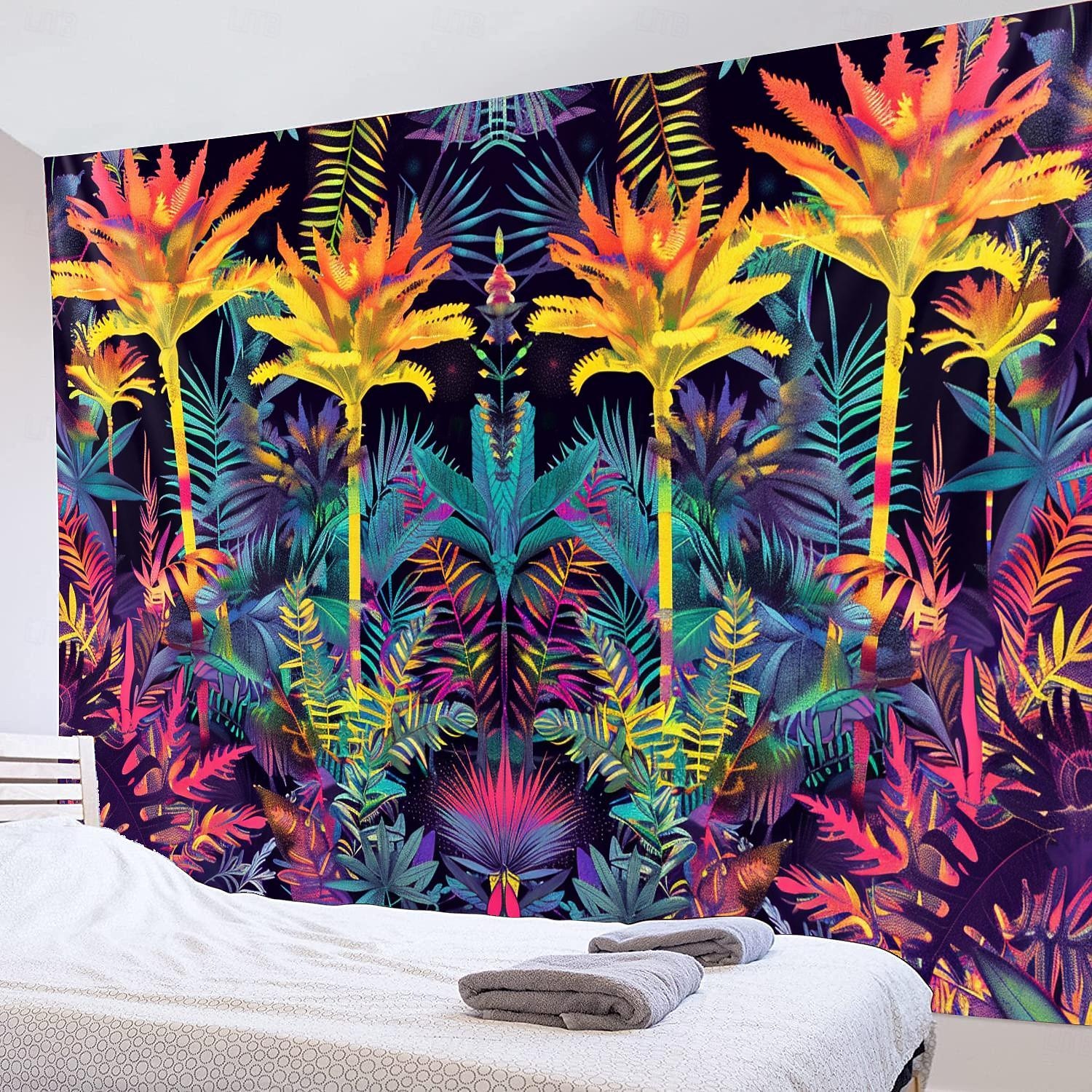malowanie tropikalnych liści wiszące gobelin wall art duży gobelin mural wystrój fotografia tło koc zasłona strona główna sypialnia dekoracja salonu 2026 - $20.99 –P18