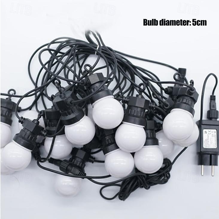 LED Bulb String Lights Outdoor 5m 10m 20m String Lights 50 100 150 LEDs 2835 SMD 1 Set Warm White Multi Color Party Decorative Holiday 100-240 V 2025 - $56.99 –P3