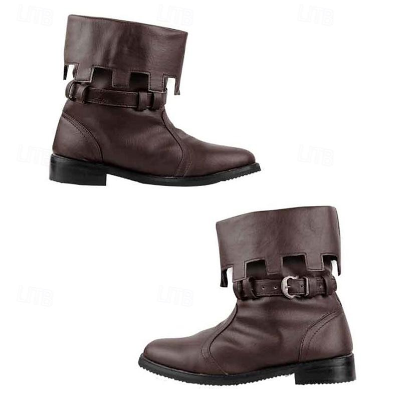 Retro Středověké Renesanční Boty Ploché jazzové boty Pirát Rytíř Viking Valhalla Pánské Dámské Unisex Plesová maškaráda Večírek Plesová maškaráda Dospělé Boty Celý rok 2025 - $48.99 –P6