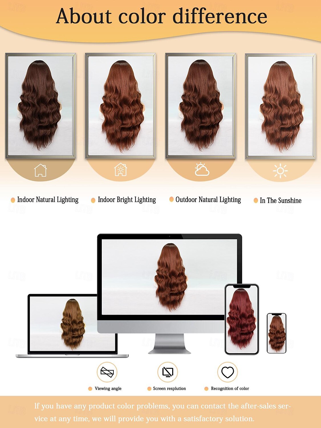 Synthetic Lace Wig Natural Wave Style 26 inch Multi-color Middle Part U Part Wig Women's Wig Black / Gold Black Brown Black / Gray 2025 - $26.99 –P7