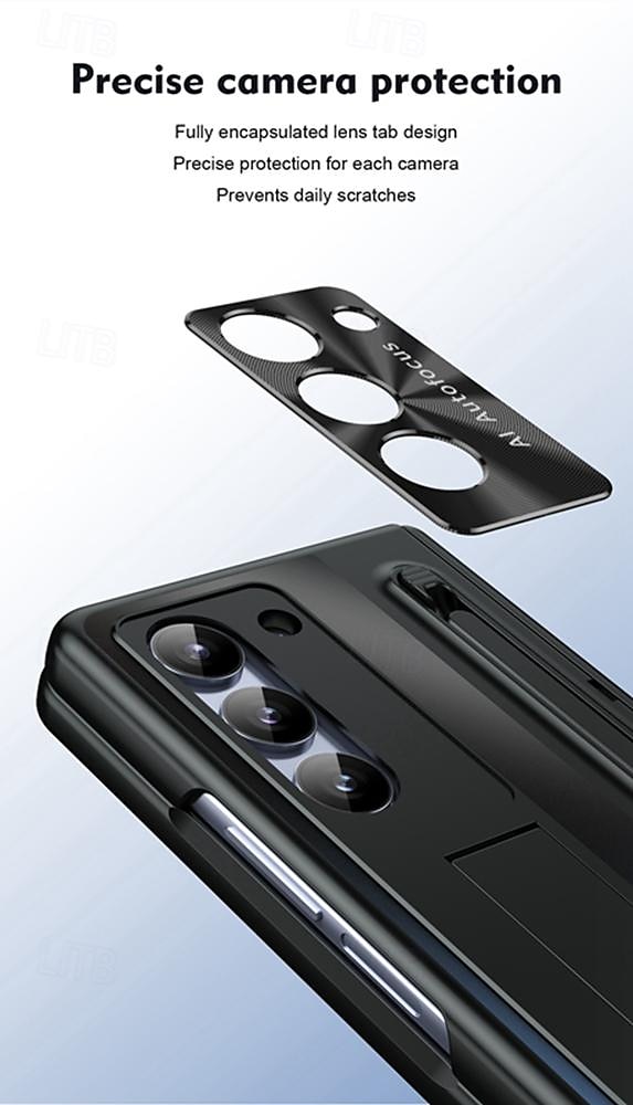Phone Case For Samsung Galaxy Z Fold 7 Z Fold 6 Z Fold 5 Z Fold 4 Back Cover with Stand Holder with Screen Protector Full Body Protective Armor PC 2025 - $35.99 –P8