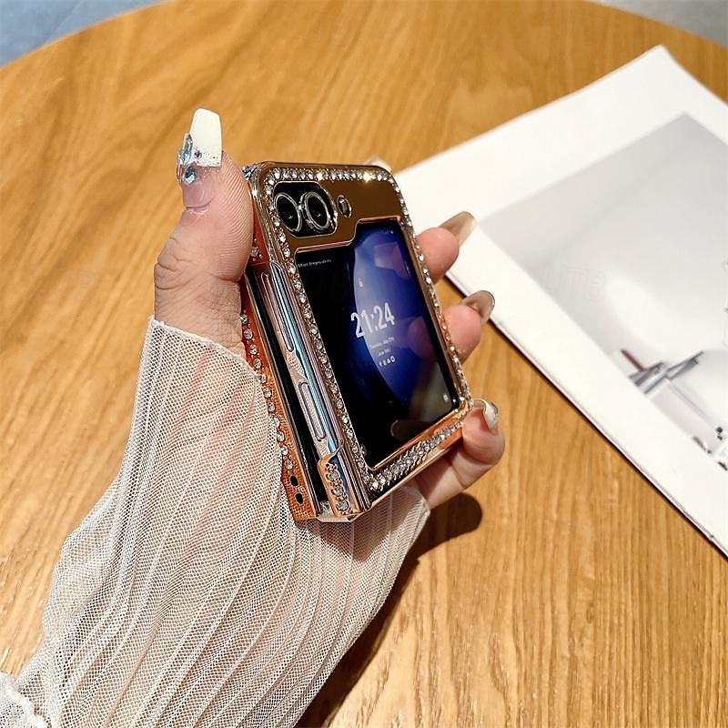 τηλέφωνο tok Για Samsung Galaxy Z Flip 6 Z Flip 5 Πίσω Κάλυμμα Bling Glitter Shiny Ανθεκτική σε πτώσεις PC 2025 - $11.99 –P6