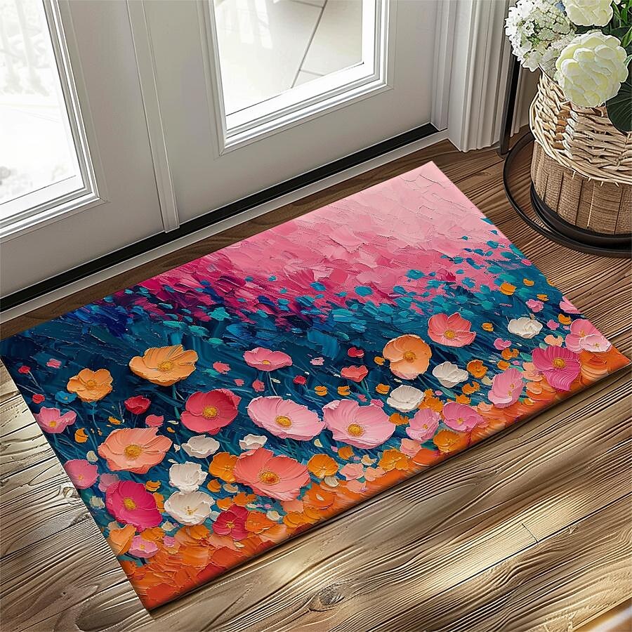 Wedding Oil Painting Flowers Doormat Non-Slip Oil Proof Rug Indoor Outdoor Mat Bedroom Decor Bathroom Mat Entrance Rug Door Mat 2025 - $16.99 –P11