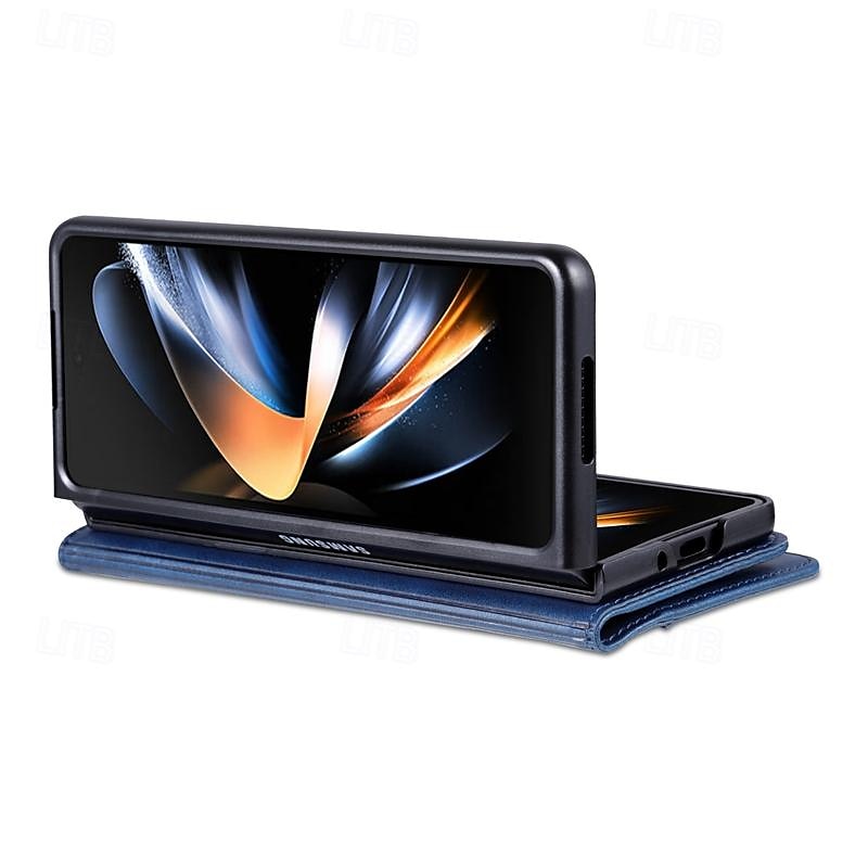 Handy Hülle Handyhüllen Für Samsung Galaxy Z Fold 7 Z Fold 6 Z Fold 5 Z Fold 4 Z Fold 3 Brieftaschenhülle Vollschutz Ständer Kartenfach Retro PC PU-Leder 2025 - $18.99 –P7