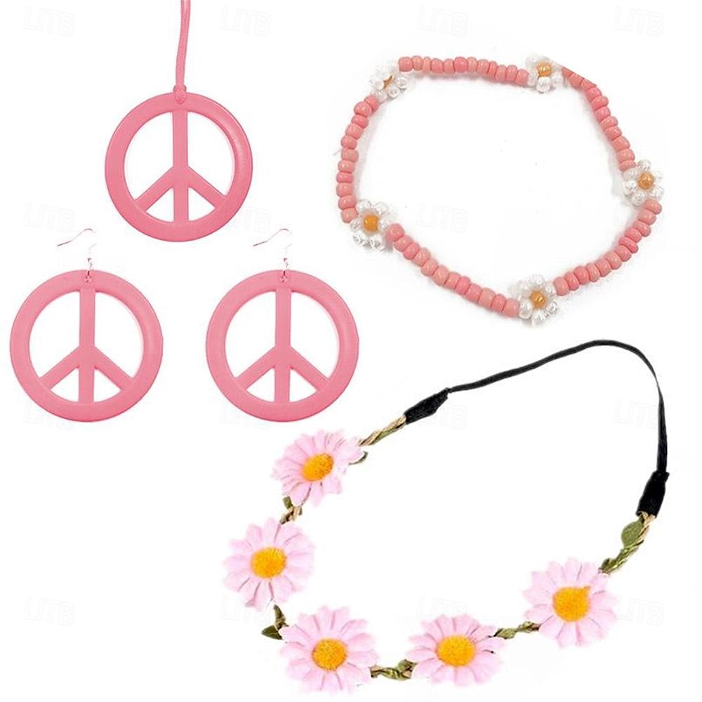 Rétro Vintage Années 1970 Disco Costume de cosplay Collier Bandeau Femmes Fille Jour des Rois Halloween Carnaval Mascarade Fête / Soirée Fête Défilé de la Fierté Adolescent Adulte Plus d'accessoires de 2025 ? $14.99 –P8