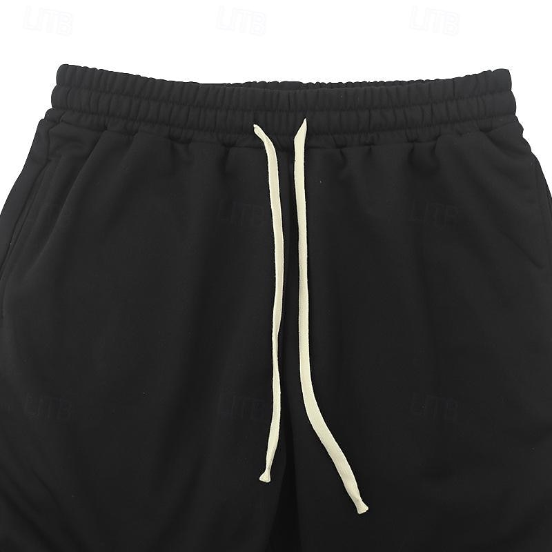 2026年 男性用 スウェットパンツ ズボン カジュアルパンツ ドローストリング 弾性ウエスト まっすぐな足 平織り 履き心地よい スポーツ・アウトドア 日常 ファッション カジュアル ブラック ピンク マイクロエラスティック  コレクション – $32.99 –P5