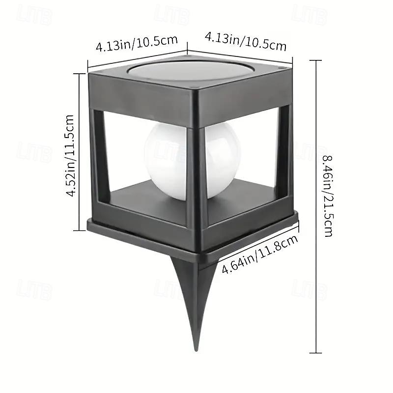 Solarsäulenkopflampe für den Außenbereich, wasserdicht, Zaunlicht, Solarpfostenleuchten, Gartenstufen-Rasengarten, Landschaftsdekorationsbeleuchtung 2025 - $20.99 –P4