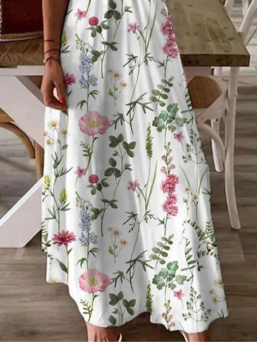 Damen Casual kleid Sommerkleid Stilvoll Brautkleider schlicht Urlaub Täglich Verabredung Regular Fit Kurzarm V Ausschnitt Weiß Sommer 2025 - $35.99 –P2