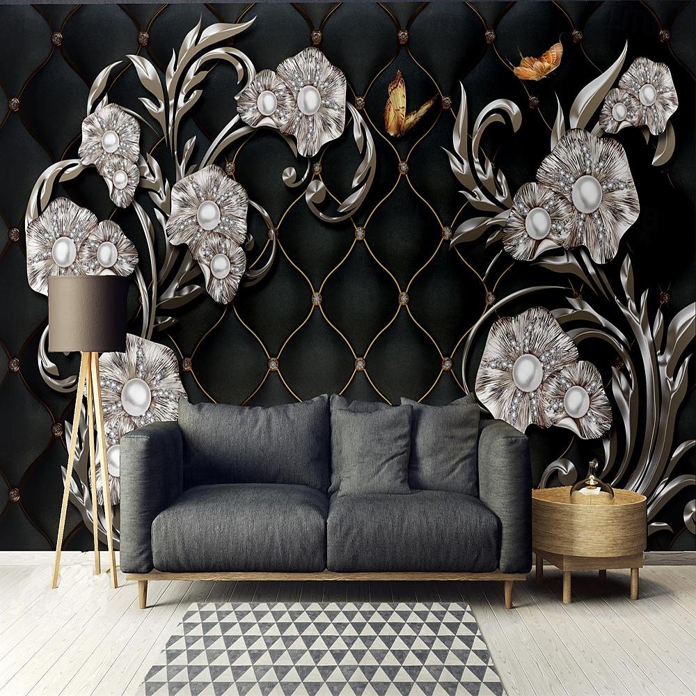 крутые обои 3d розовые цветы обои настенная роспись настенное покрытие наклейка очистите и приклейте съемный материал ПВХ/винил самоклеящийся/клей необходимый декор стен для гостиной, кухни, ванной 2026 - $17.99 –P8