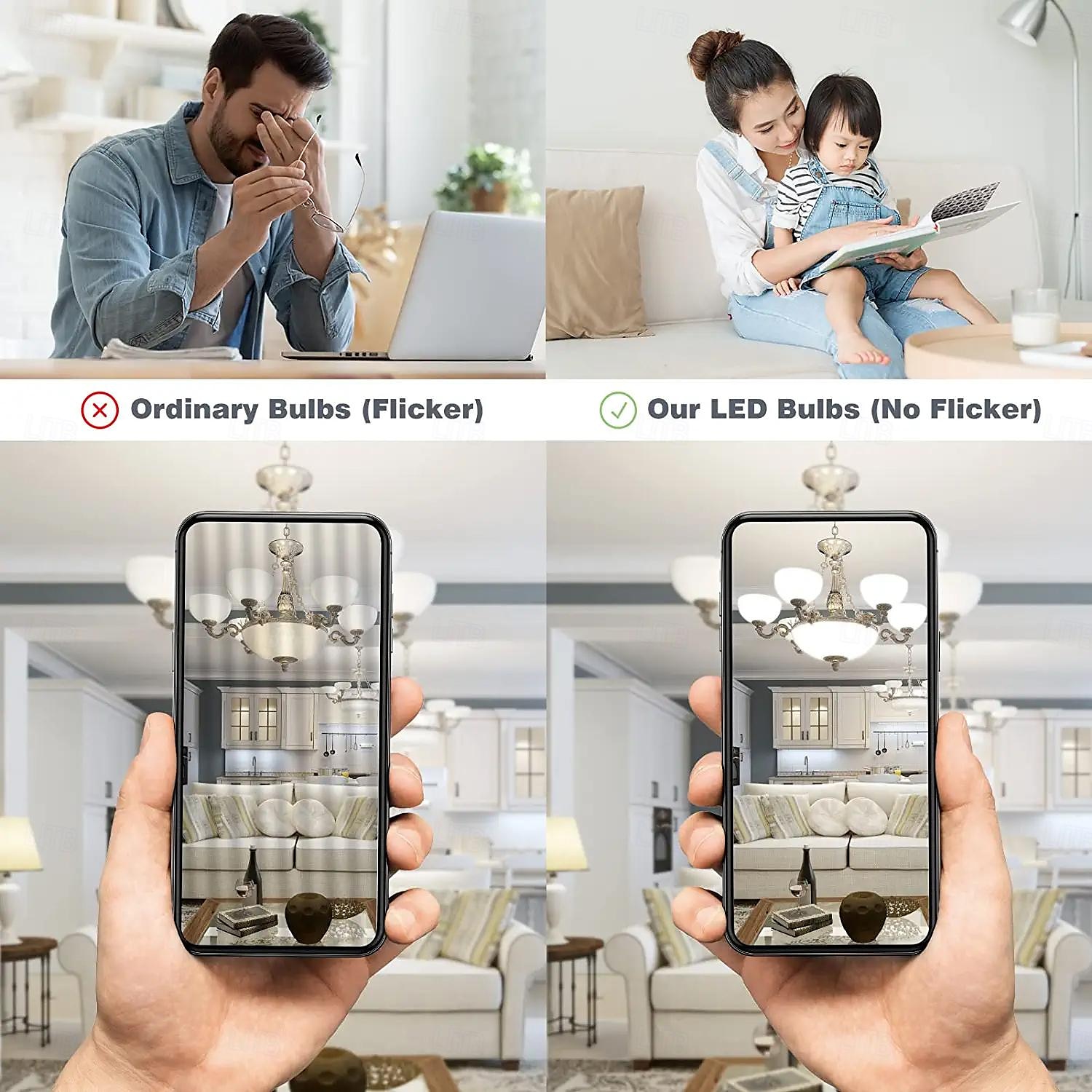 2pcs Globe LED Edison Bulb G80 7W  G95 9W G125 10W  E26/E27 Base Opalescent Glass Facing Very Suitable for Dresser Vanity Mirror Floor Lamp AC85-265V 2025 - $17.49 –P5