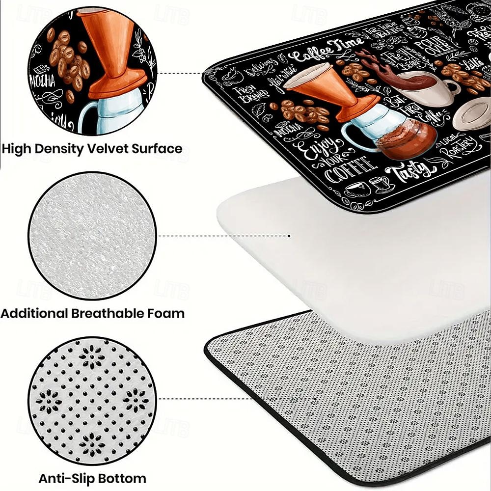 dywanik do kawy mata kuchenna antypoślizgowa olejoodporna mata podłogowa dywanik do salonu kryty mata na zewnątrz wystrój sypialni łazienka mata dywanik wejściowy wycieraczka do drzwi 2026 - $19.99 –P2