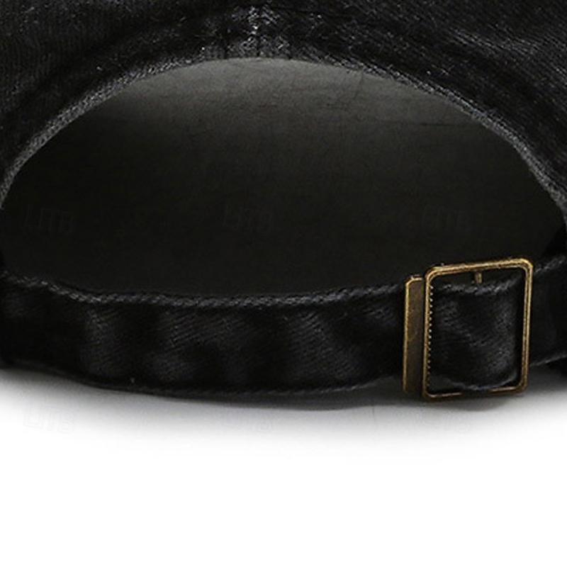 Herre Baseballcaps Solhatt Trucker Hat Svart Navyblå Bomull Broderi Årgang Mote Fritid Gate Daglig Bokstaver Justerbare Solkrem Pustende 2026 - $13.49 –P12