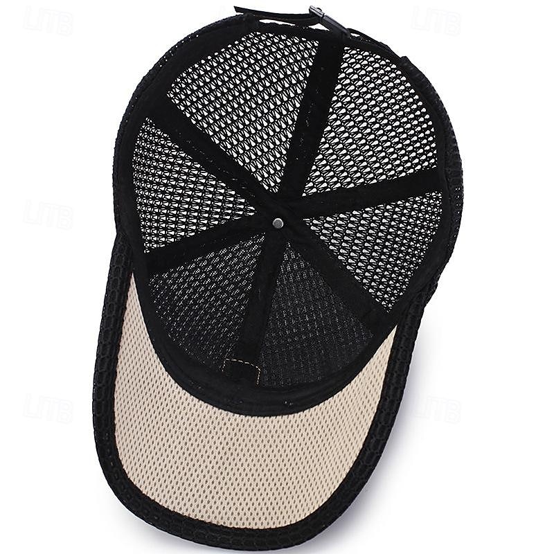 Herre Baseballcaps Solhatt Trucker Hat Svart Blå polyester Netting Mote Fritid Gate Daglig عادي Justerbare Solkrem Pustende 2025 - $7.99 –P8