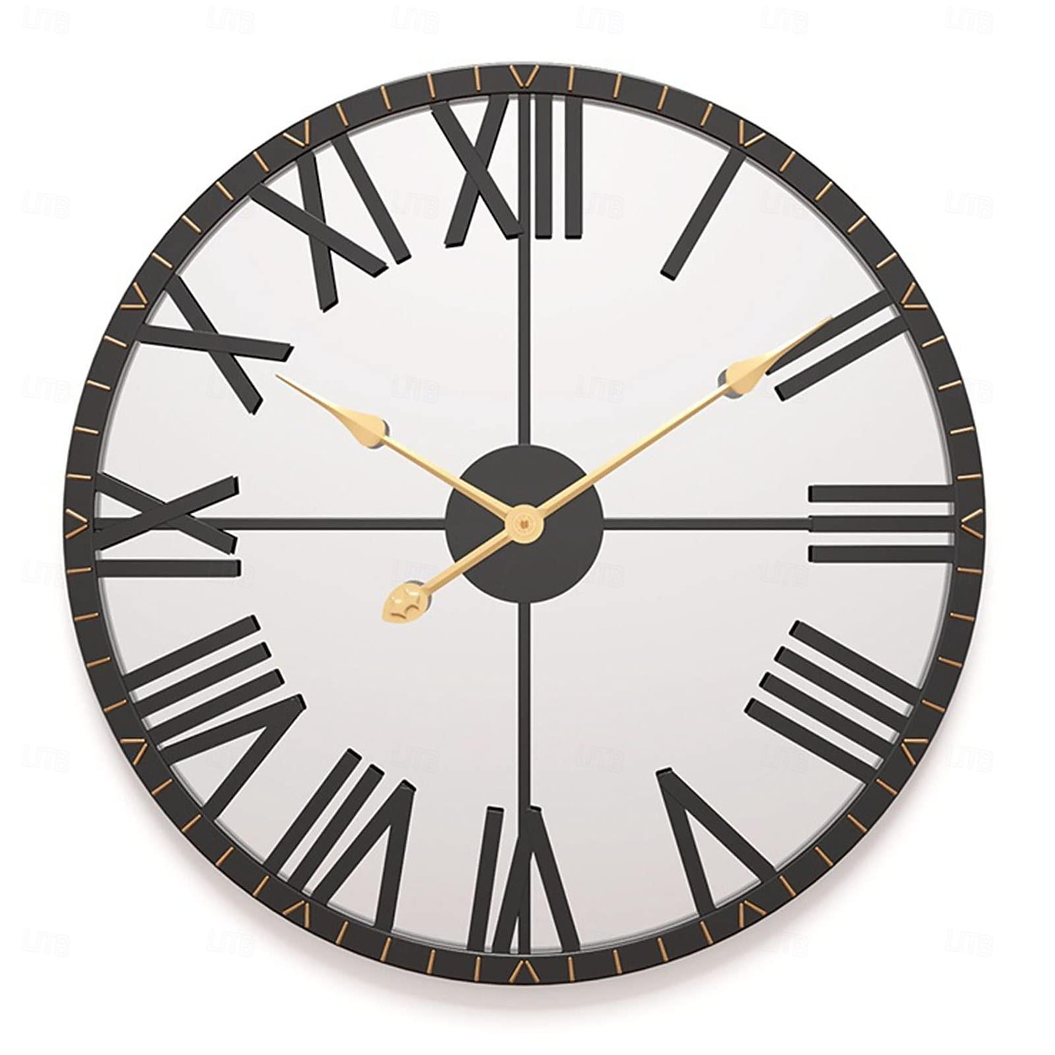relógios de parede para sala de estar relógios de parede decorativos para decoração relógio de parede moderno espelhado com moldura de algarismos romanos relógios grandes para decoração de parede de de 2026 por $155.99 –P7