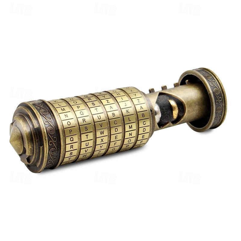cutie puzzle cu blocare a anticilor, lacăt cu cod da vinci în bronz antic cadou perfect de ziua îndrăgostiților de ziua mamei 2025 - $52.99 –P6